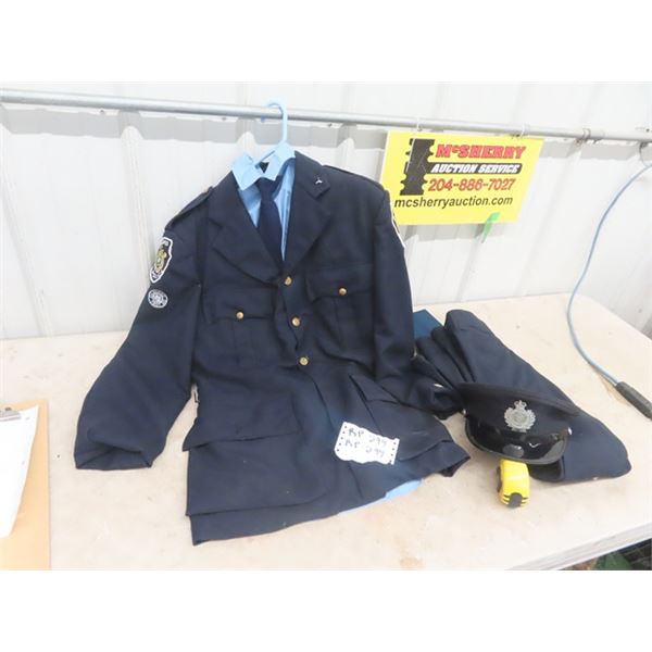 Winnipeg Police Uniform & Hat - For Display Purposes Only