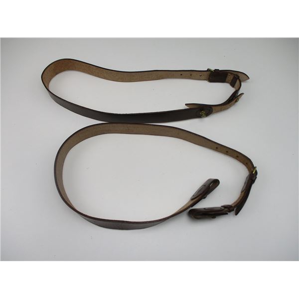 CANADIAN MILITARY LEATHER CROSS STRAPS