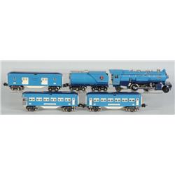 Lot of 5: Lionel O-Gauge Baby Blue Comet Set.