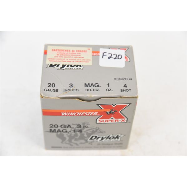 25 Rounds Winchester Drylok Super Steel 20 Gauge 3