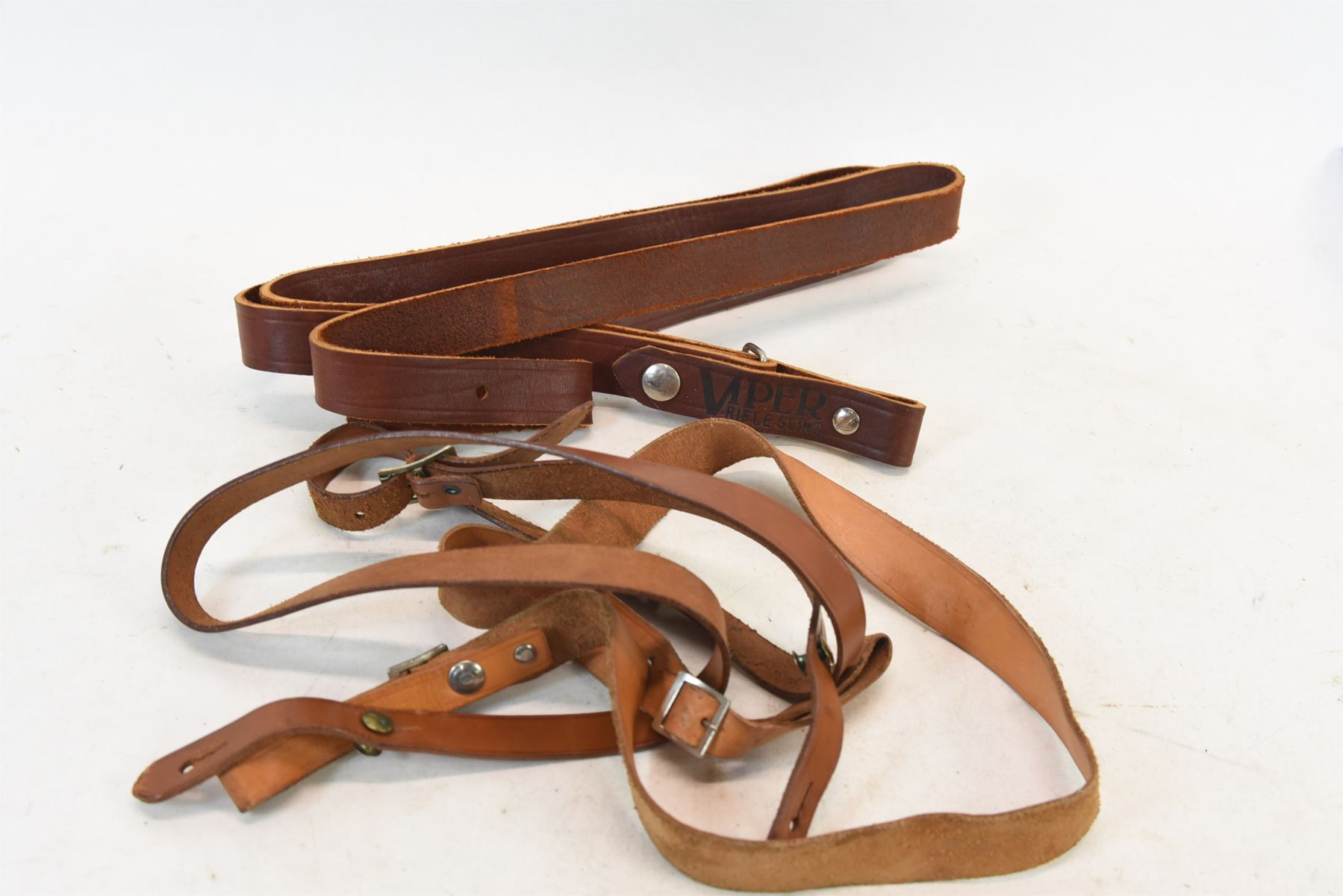 3 Leather Rifle Slings