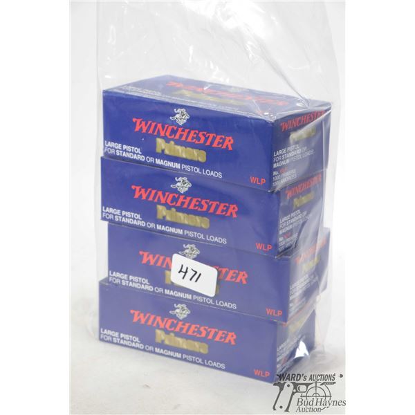 Four boxes of Winchester large pistol primers containing 1000 primers ...