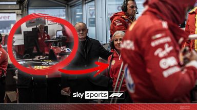 Angela Cullen spotted at Hamilton's Ferrari debut!