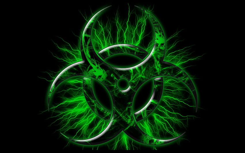 Biohazard Hijau, Hijau Nuklir Wallpaper HD