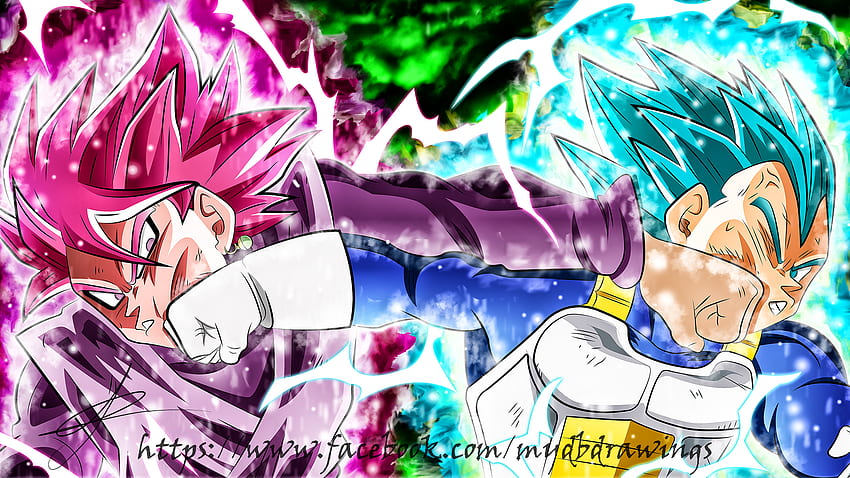 Goku Black Vs Vegeta HD wallpaper