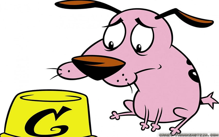 Courage  Courage The Cowardly Dog Official Sticker  Redwolf