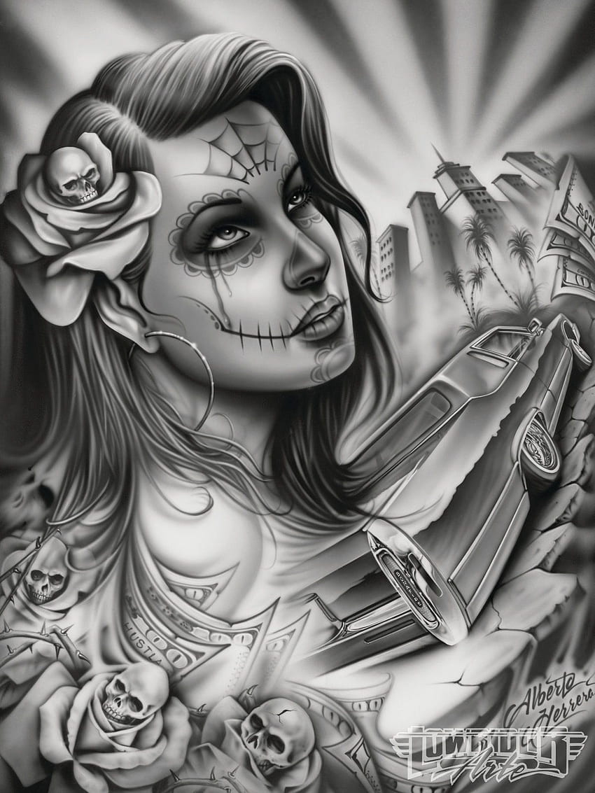 Lady Drawing Chicano For On Ayoqq Papel de parede de celular HD | Pxfuel