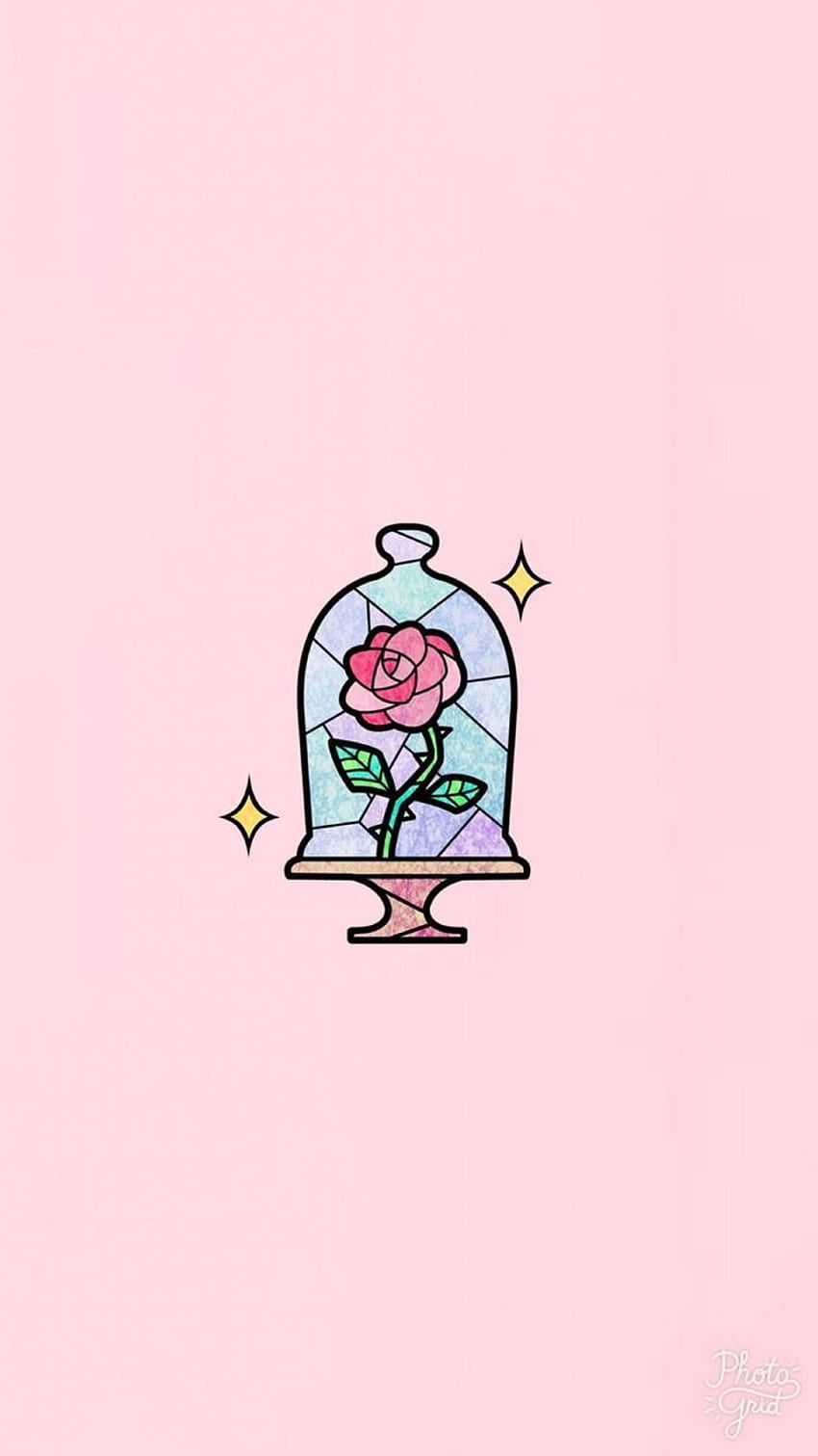 Rose rosa - Night Love. Disney , Disney phone HD phone wallpaper | Pxfuel