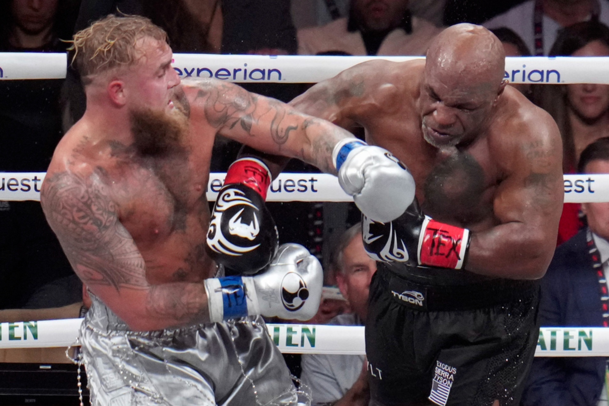 Jake Paul and Mike Tyson faced off in a heavyweight boxing match on November 15 in Arlington, Texas