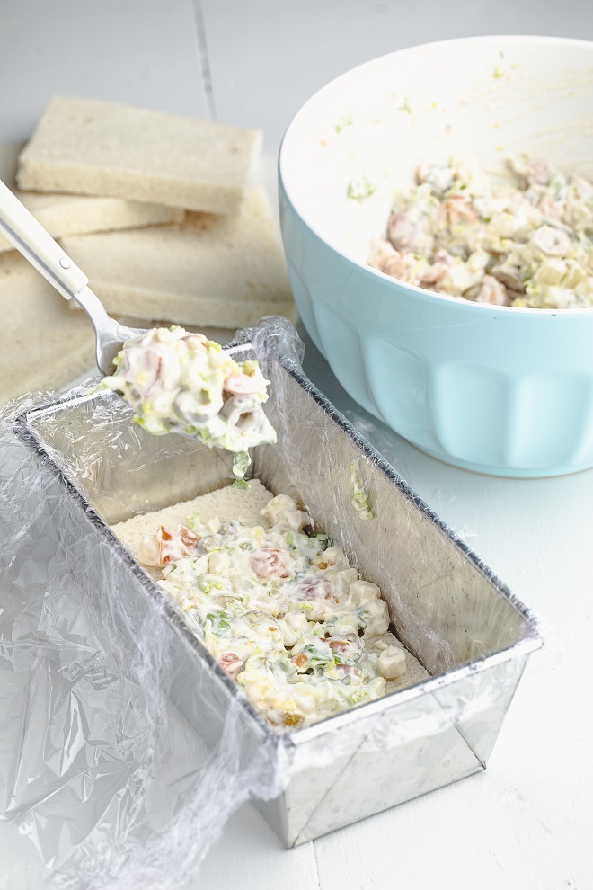 Pastel de ensaladilla.