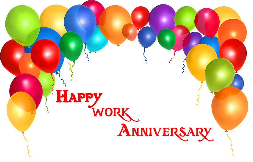 Balloons with Happy Work Anniversary HD wallpaper | Pxfuel