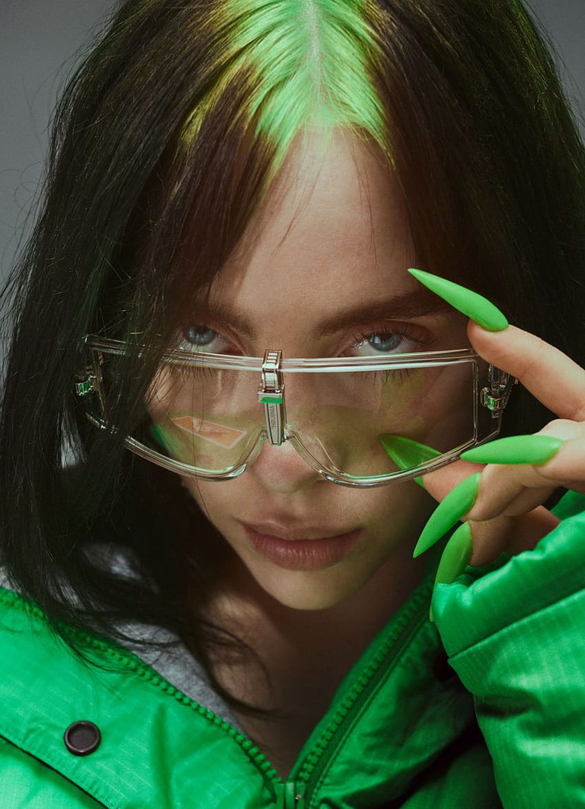 840x1160 elle, 2019, billie eilish, sunglasses, billie eilish green ...