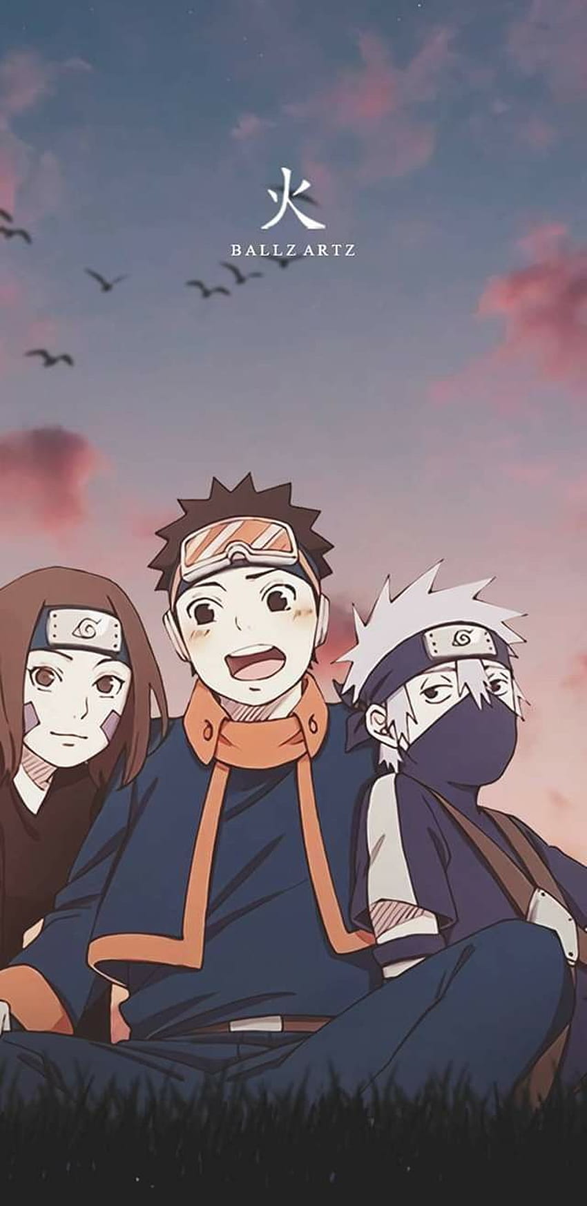 RIN OBITO AND KAKASHI TEAM MINATO, kakashi and rin HD phone wallpaper ...