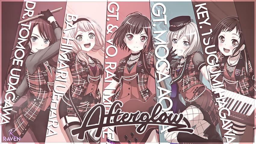 made an afterglow, afterglow bandori HD wallpaper