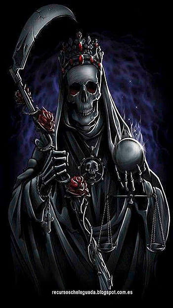 Download Santa Muerte Dark Devil Wallpaper  Wallpaperscom