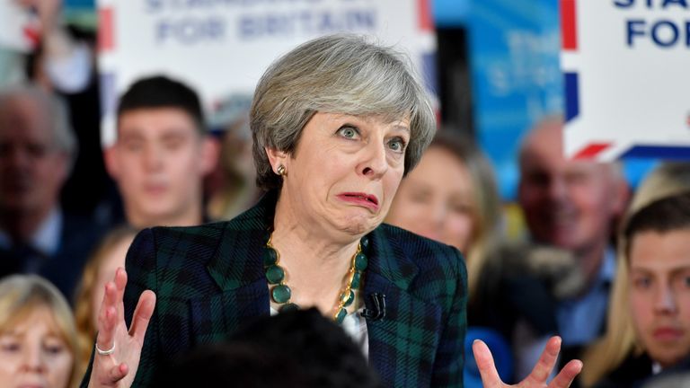 Theresa May could stumble