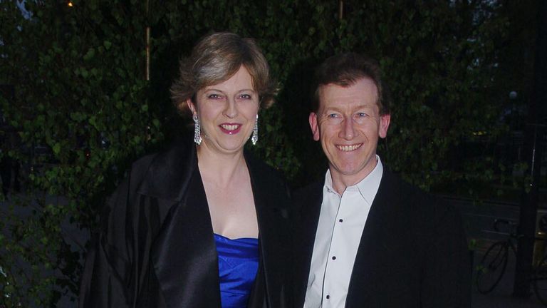 Theresa and Philip May together in 2004