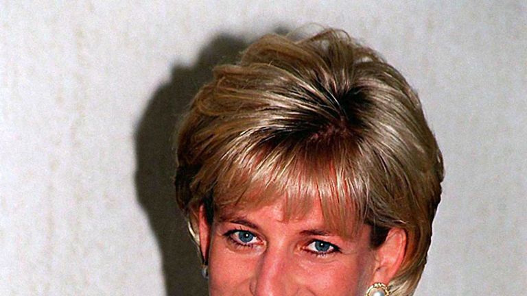 Princess Diana photographed in April 1997