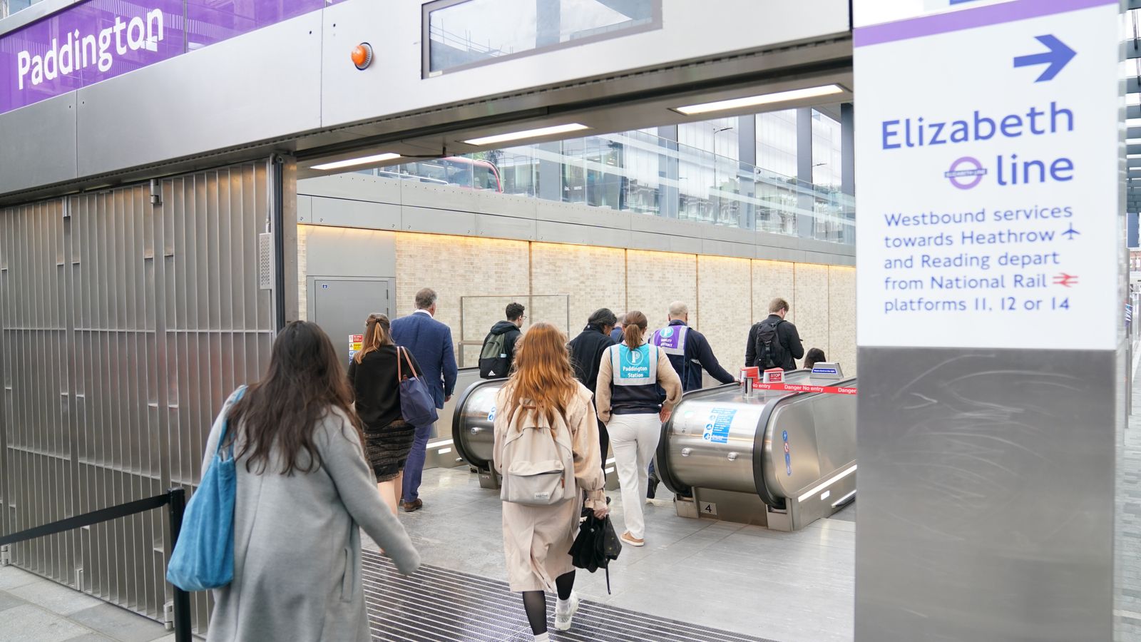 Elizabeth line officially opens to public as first trains run on London ...