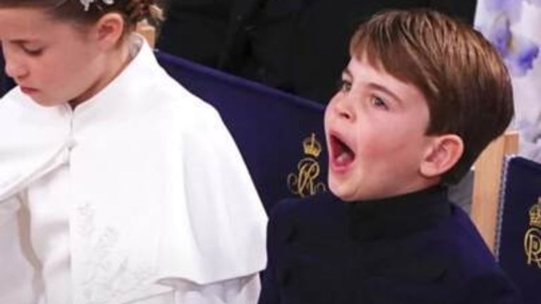 Prince Louis&#39; funny moments at King&#39;s Coronation.