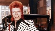 Bowie pictured in May 1973, after returning to the UK from a 100-day world tour Pic: AP 