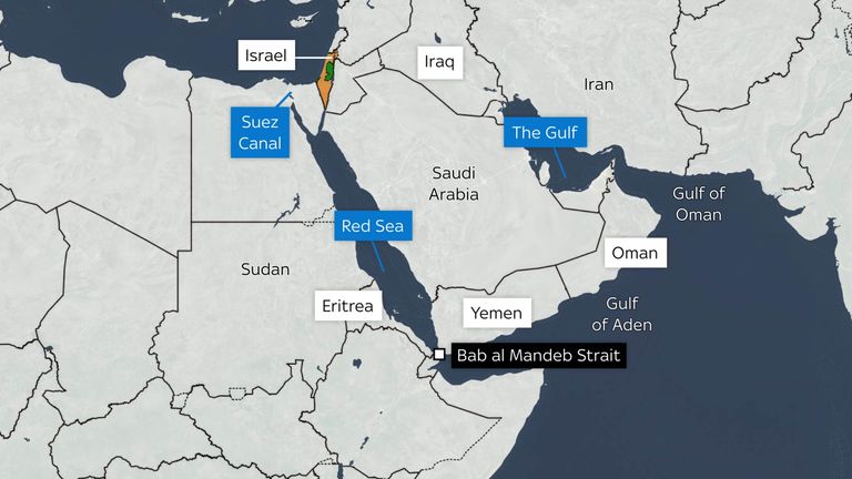 Map of Middle East