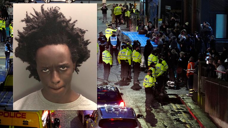 Pics: Merseyside police/PA

Protesters outside Liverpool Crown Court waiting for the prison van to leave with Axel Rudakubana, 18, after he was detained for life with a minimum term of 52 years for the murders of Alice da Silva Aguiar, nine, Bebe King, six, and Elsie Dot Stancombe, seven, and the attempted murder of eight other children in Southport. Picture date: Thursday January 23, 2025. PA Photo. 