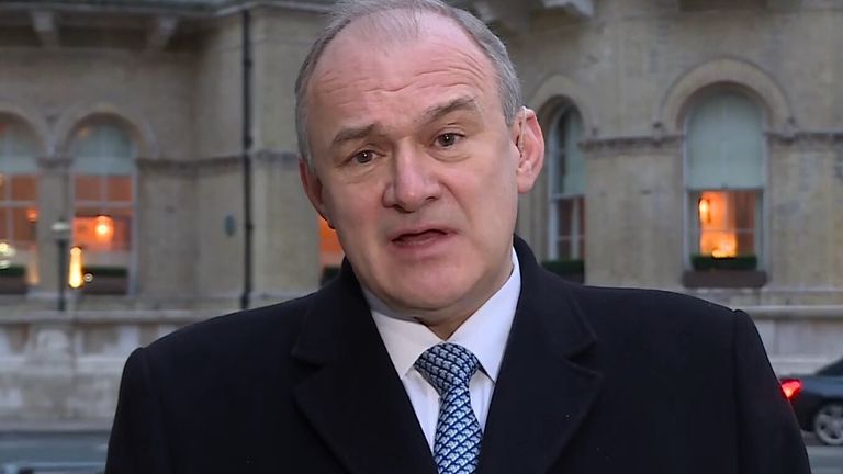 Leader of the Liberal Democrats, Sir Ed Davey