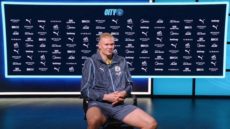 Manchester City striker Erling Haaland signs new nine-and-a-half-year deal until 2034