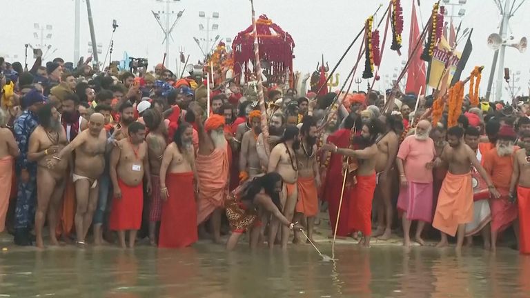 The Maha Kumbh festival is the largest religious congregation in the world.