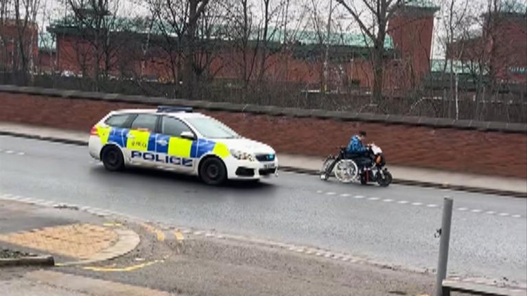 Police chase wheelchair user after alleged shoplifting