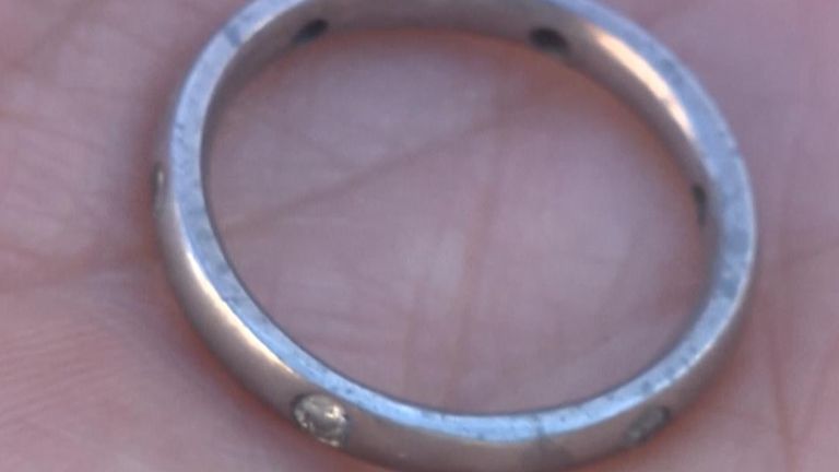 Wedding ring is found in ashes of house in Los Angeles and returned to owner