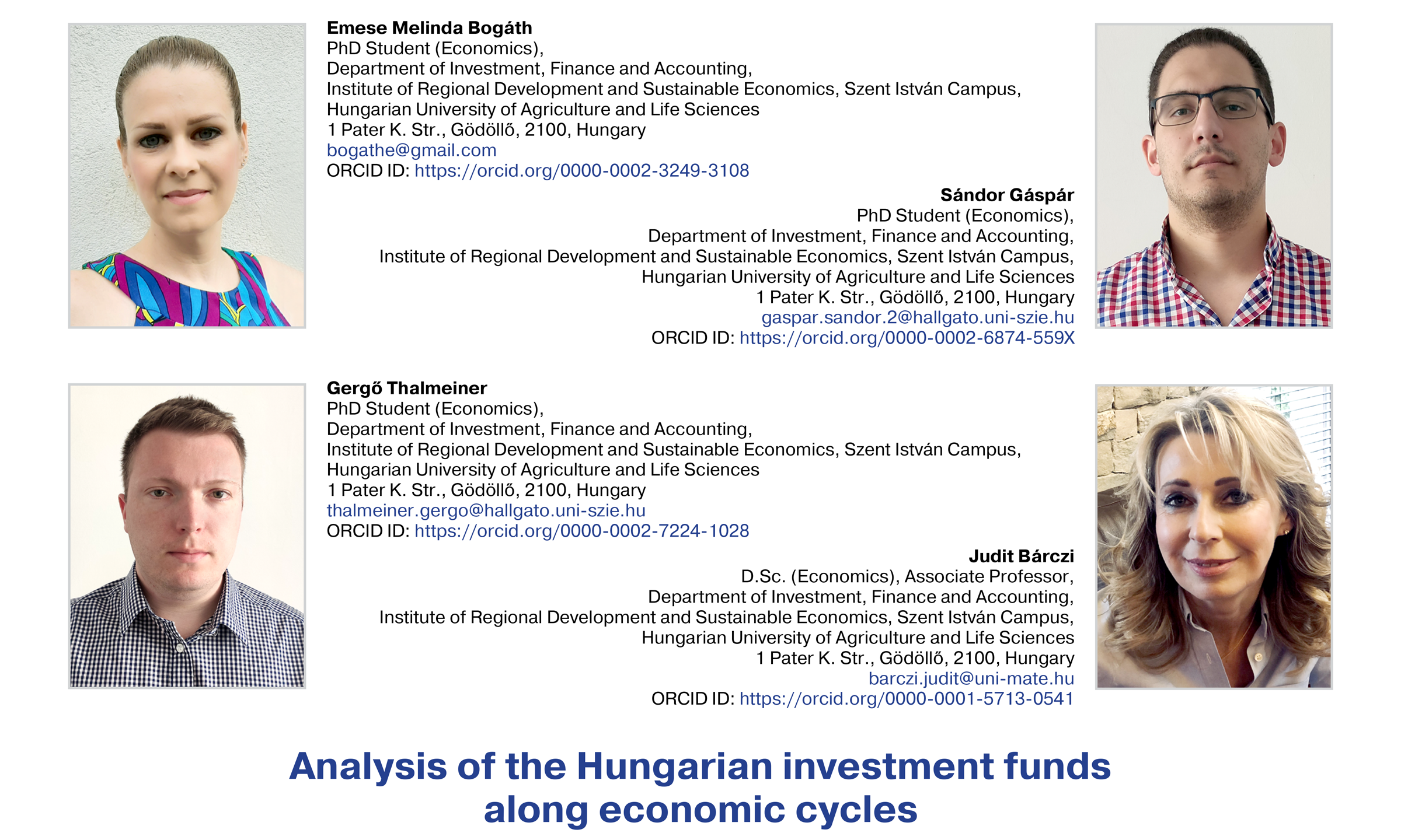 Bogáth, E. M., Gáspár, S., Thalmeiner, G., Bárczi, J. (2021)