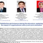 Satisfaction performance among the educators: exploring the impact of organizational culture and work motivation