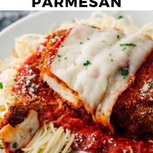 easy chicken parmesan pinterest collage