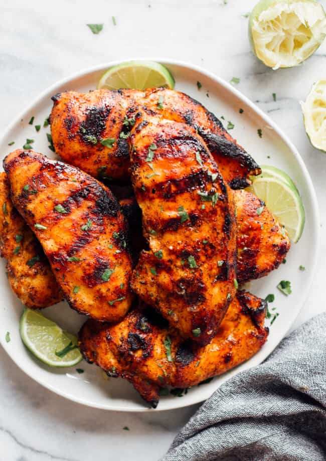 best grilled chicken recipe on plate