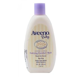 Aveeno Baby Calming Comfort Bath, Lavender & Vanilla, 8 Oz.: Amazon.co ...