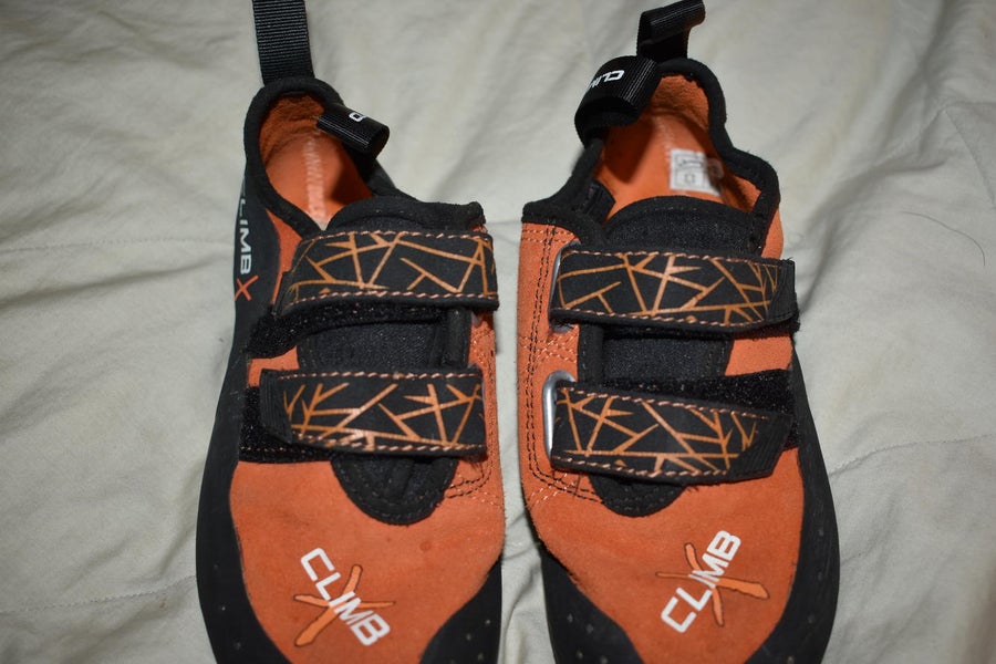 X-Factor Climb-X Rock Climbing Shoes, Orange, Size  - Great Condition! |  SidelineSwap