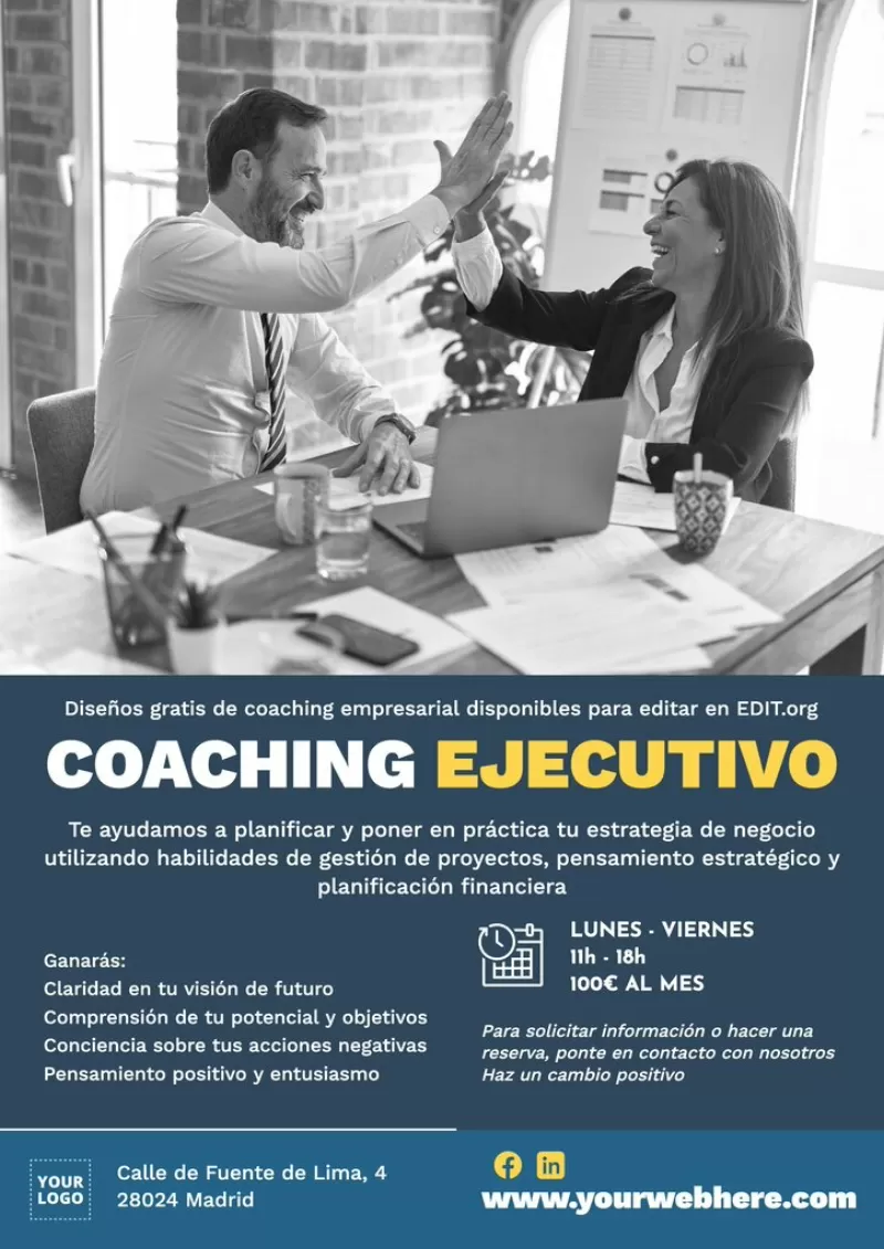 Diseño de coaching para empresas personalizable