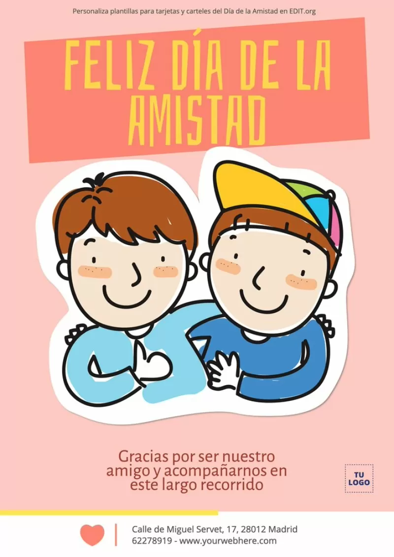 Afiches del día del amor y la amistad