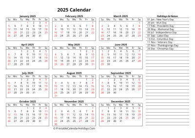 free 2025 calendar week starts sunday