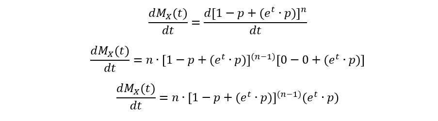 calcualte first moment binomial