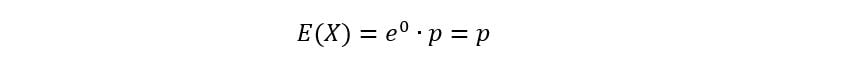 At t=0 bernaulli distribution