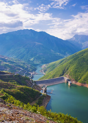 Fierza Reservoir Albania Editorial Stock Photo - Stock Image | Shutterstock