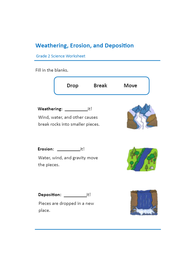 Grade 2 Science Worksheets