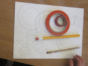 drawing overlapping circles