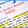 Report writing on Kerala's Wayanad landslide