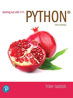 Starting Out with Python 5th Edition PDF By TONY GADDIS