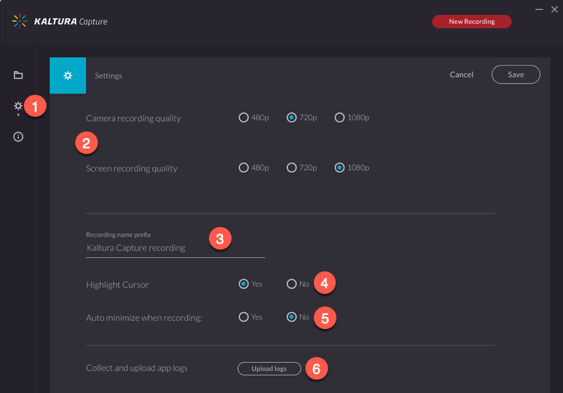 Making recordings with Kaltura Capture and QMplus Media | Technology ...