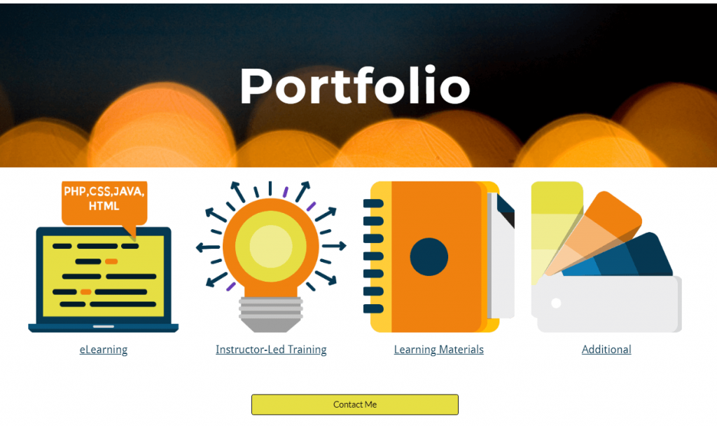 Instructional design portfolio example - Star Peterson